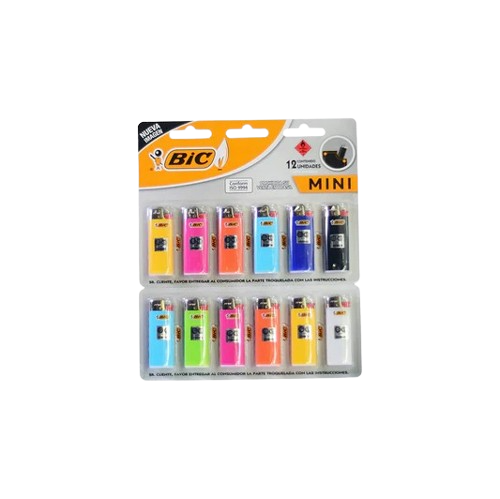 Encendedor mini bic x12