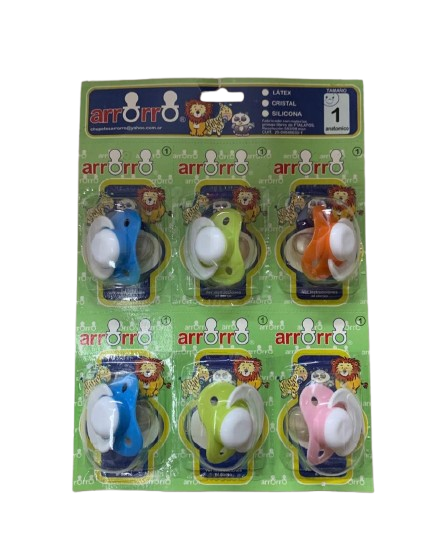 Chupete silicona x6