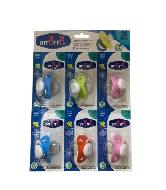 Chupete silicona x6
