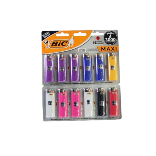 Encendedor maxi bic x12