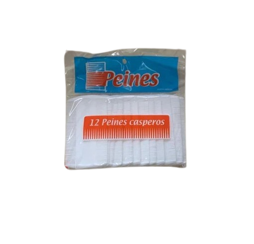 Peine piojero plastico x12