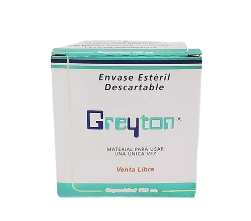 Recipiente esteril x125cc.