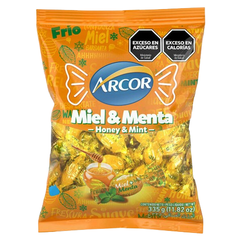 Caramelos Miel y Menta Arcor x 67u.